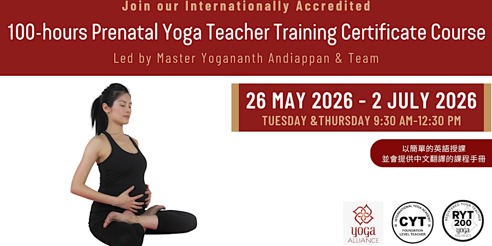 100-hours Prenatal Yoga Teacher Training Certificate Course