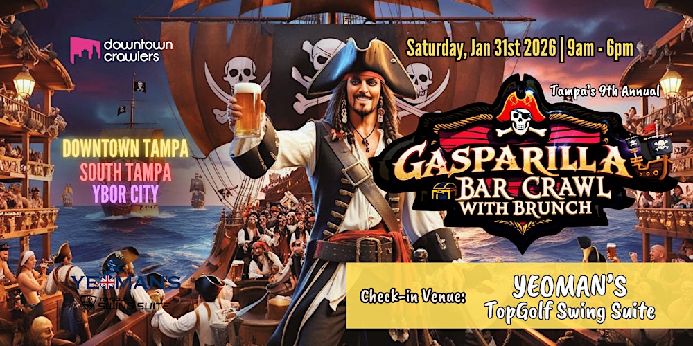 9th Annual Gasparilla Bar Crawl, Brunch & Festival - Tampa (Yeoman's)