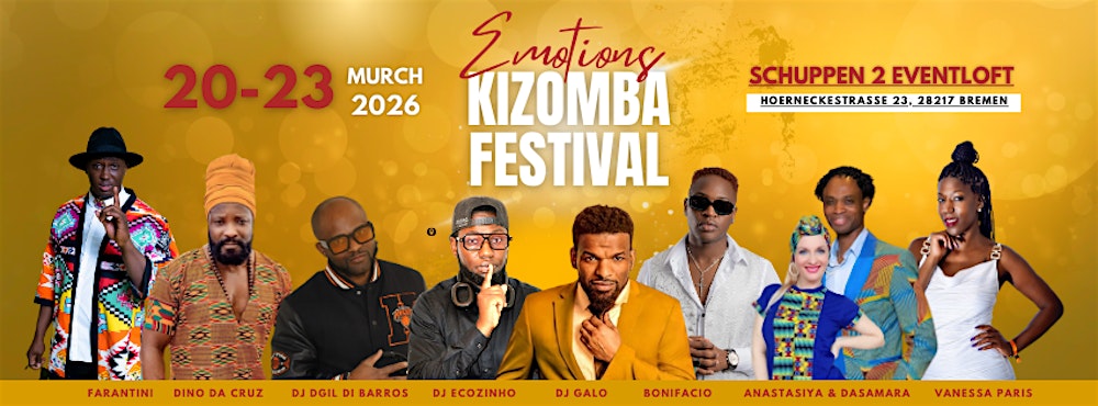 Kizomba Emotions Festival in Bremen 20-22 March 2026