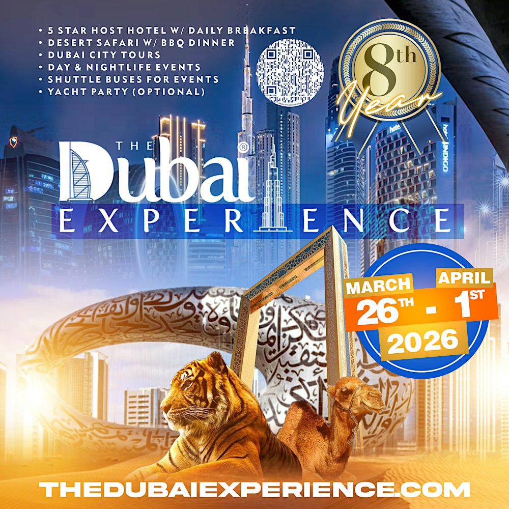 The Dubai Experience 2026: 8 Years of Vibes, Luxury & Legendary Nights