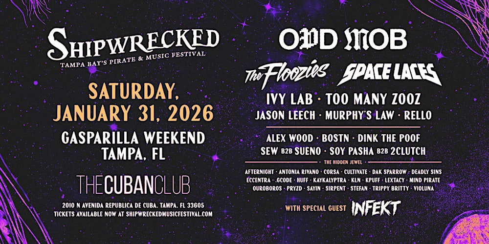 Shipwrecked Music Festival 2026 - Tampa, FL