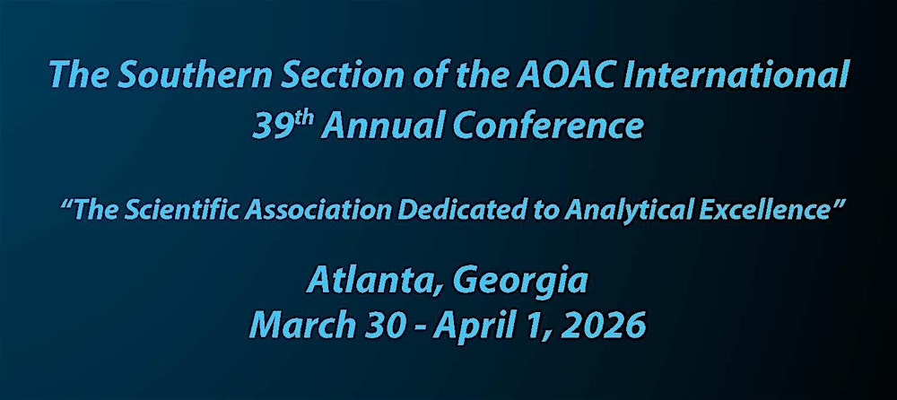 Southern Section of AOAC INTERNATIONAL 39th Annual Conference - Attendees