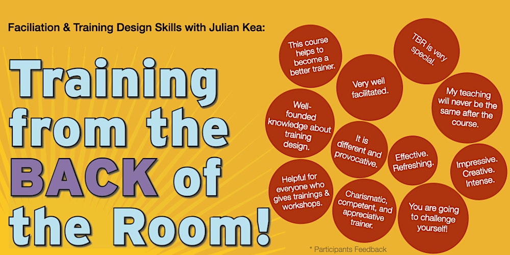 Training from the BACK of the Room! (TBR) Practitioner class, 2 days onsite