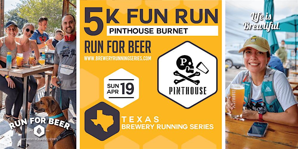 5k Beer Run x Pinthouse - Burnet | '25-'26 Texas Brewery Running Series