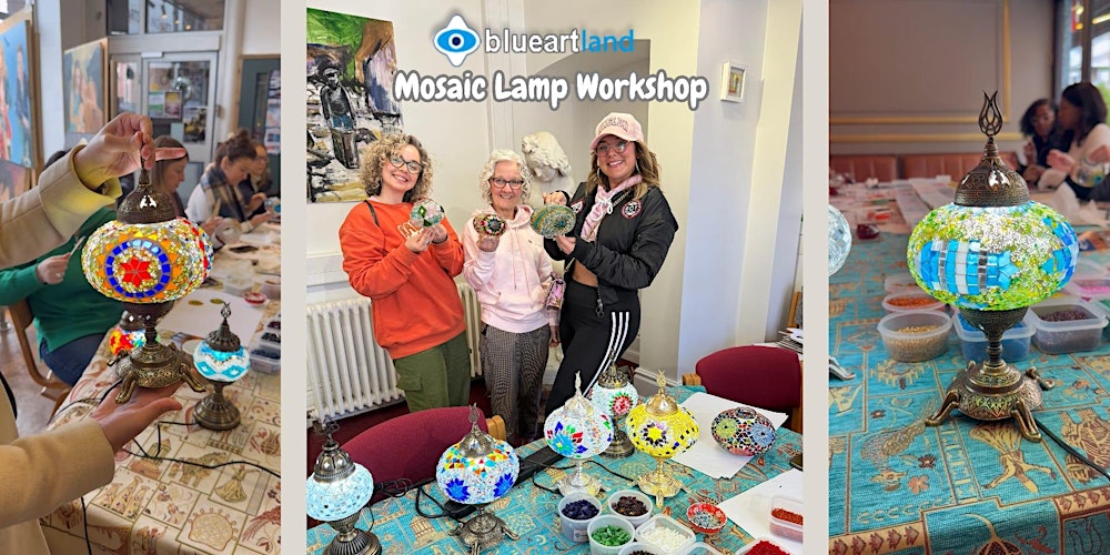 Mosaic Lamp  workshop in Birmingham, Make Your Own Mosaic Lamp
