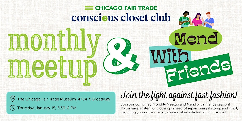 Conscious Closet Club Monthly Meetup & Mend with Friends
