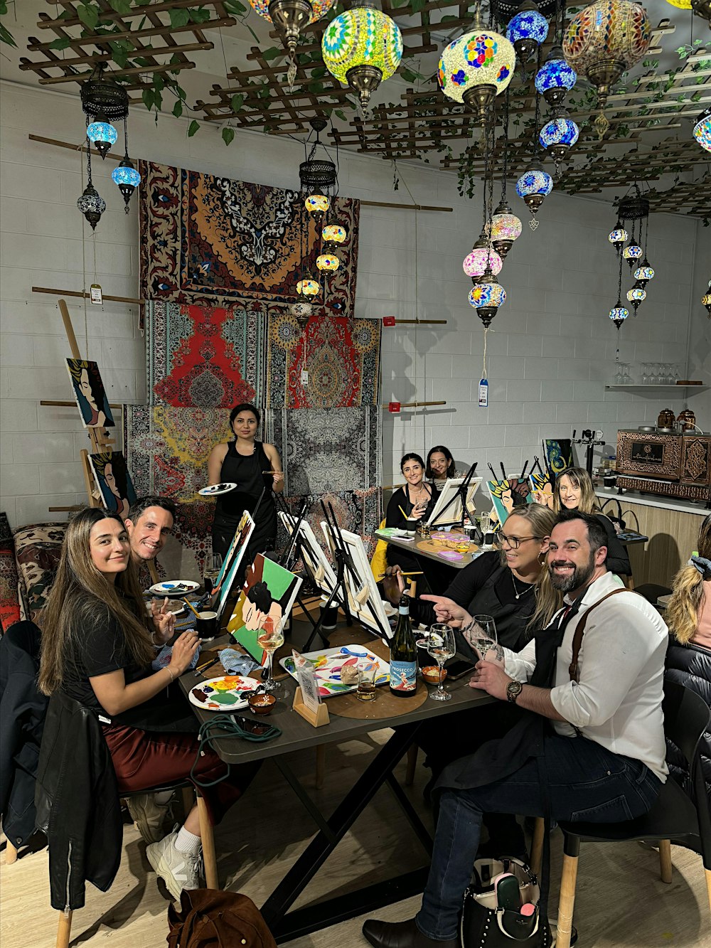 Paint and Sip Classes Sydney : Acrylic Art, Canvas & Wine Fun