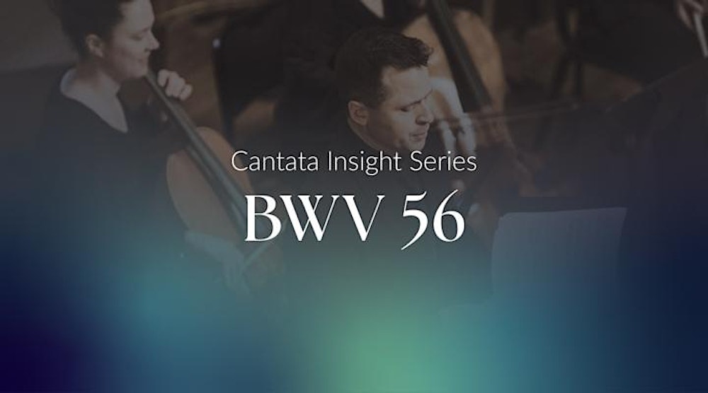 Ich will den Kreuzstab gerne tragen, BWV 56