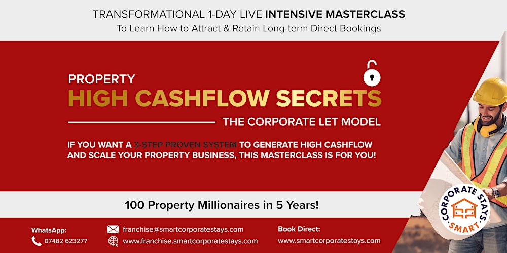 The 7-Figure  Corporate Let Cashflow System - 1-Day Masterclass Leeds