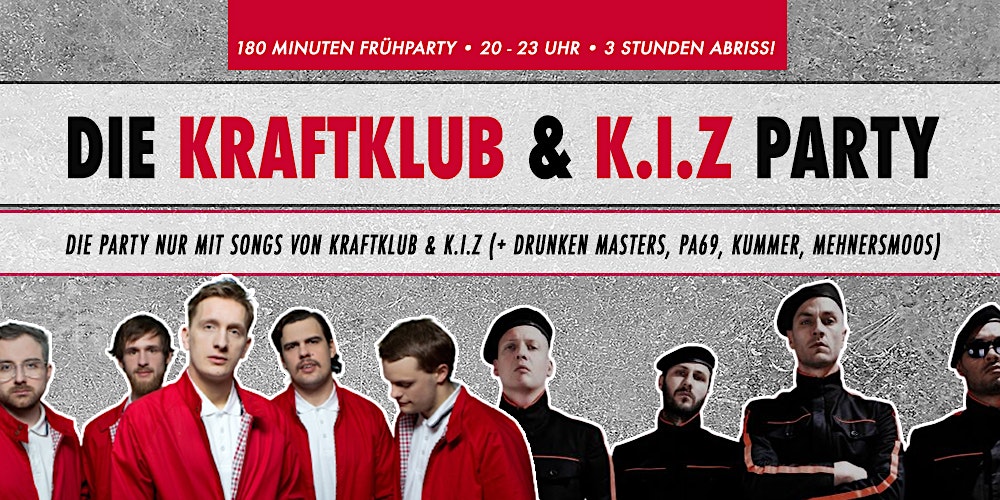 Kraftklub & K.I.Z - Party • Sa, 07.02.26 • Weinkeller Dortmund
