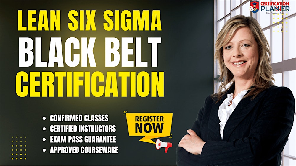 Lean Six Sigma Black Belt Confirmed Tampa In-person Training