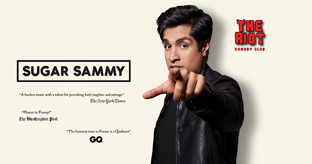Sugar Sammy Headlines The Riot Comedy Club
