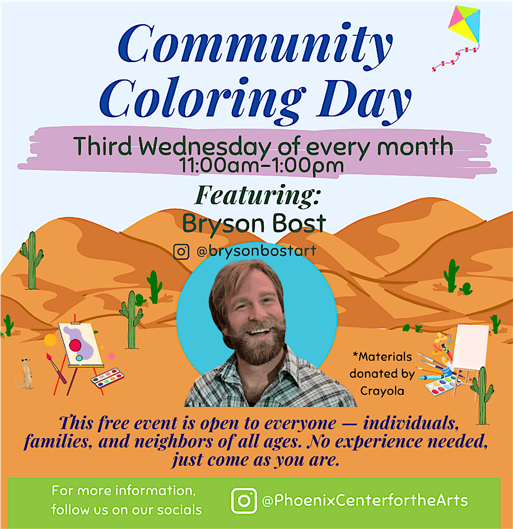 COMMUNITY Coloring with Bryson Bost