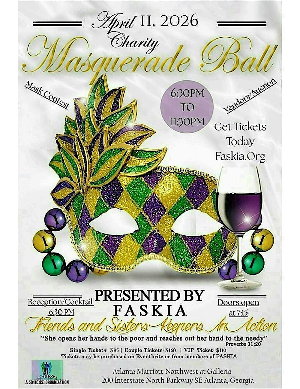 FASKIA MASQUERADE CHARITY BALL