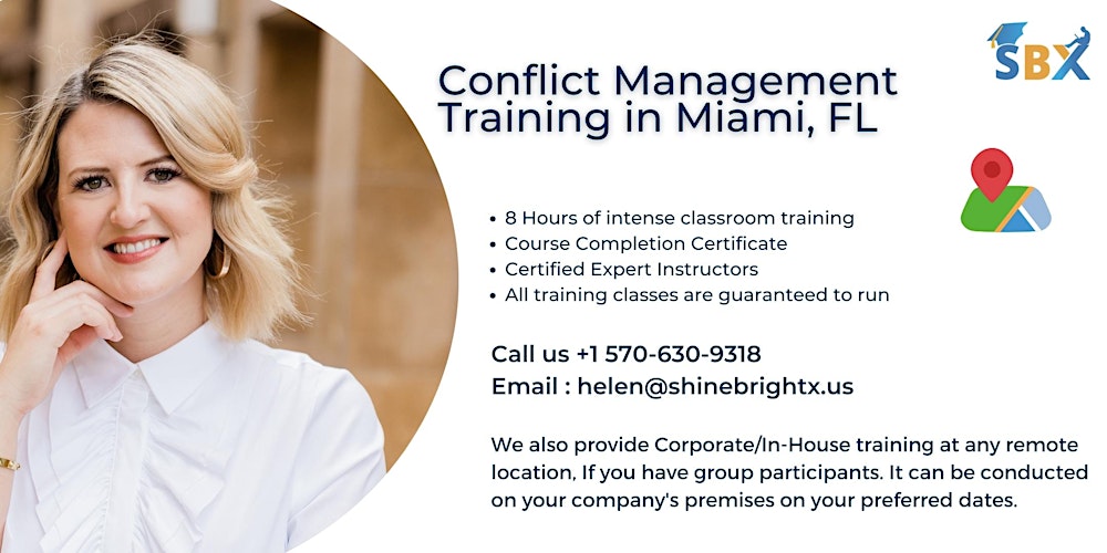 Conflict Management Certification Training in Miami, FL