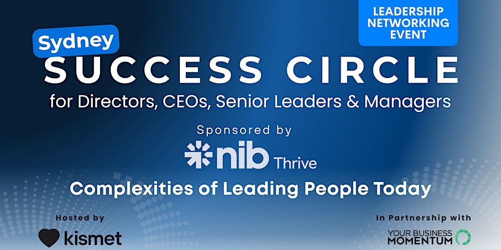 Sydney  Success Circle - for NDIS & Aged-Care Leaders