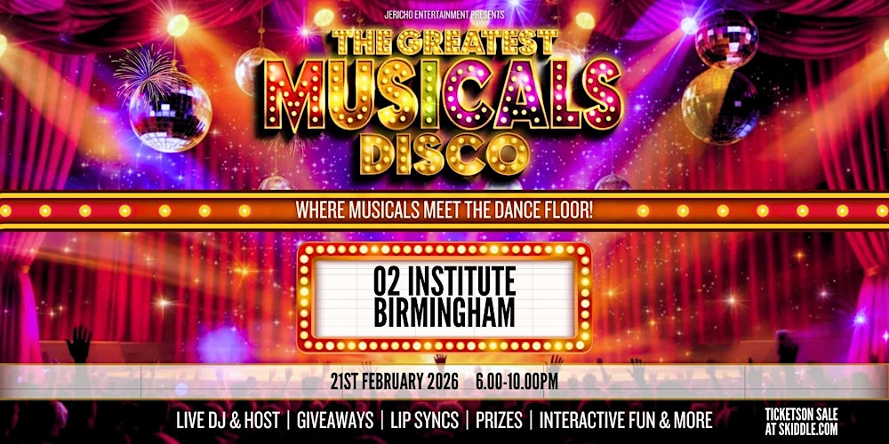 The Greatest MUSICALS Disco - Birmingham
