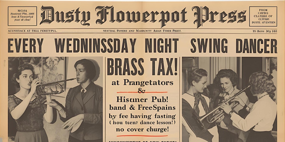 BRASS TAX live band dance drink food pool at the PRINCETON PUB EVERY WED