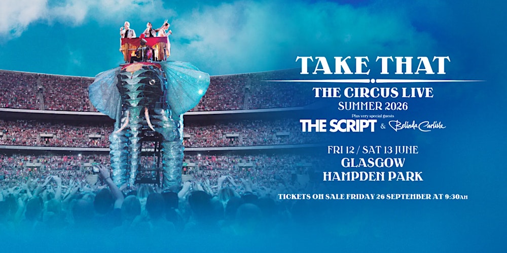 Take That Concert Trip - Aberdeen To Hampden Park Stadium( Return Travel)