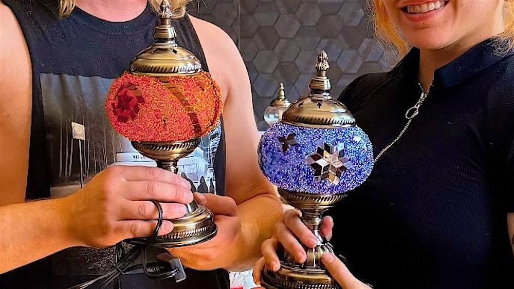 Hands-On Mosaic Lamp Workshop in San Francisco