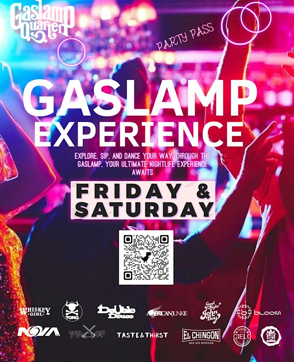 Gaslamp Experience 10 CLUBS IN 1 NIGHT  - Party Pass
