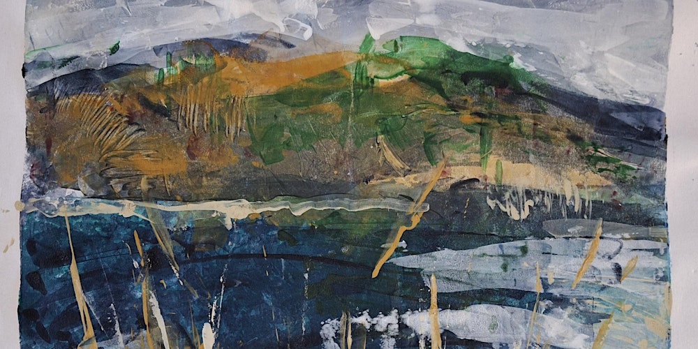 Explore exciting ways to use Gelliplates with abstract landscapes