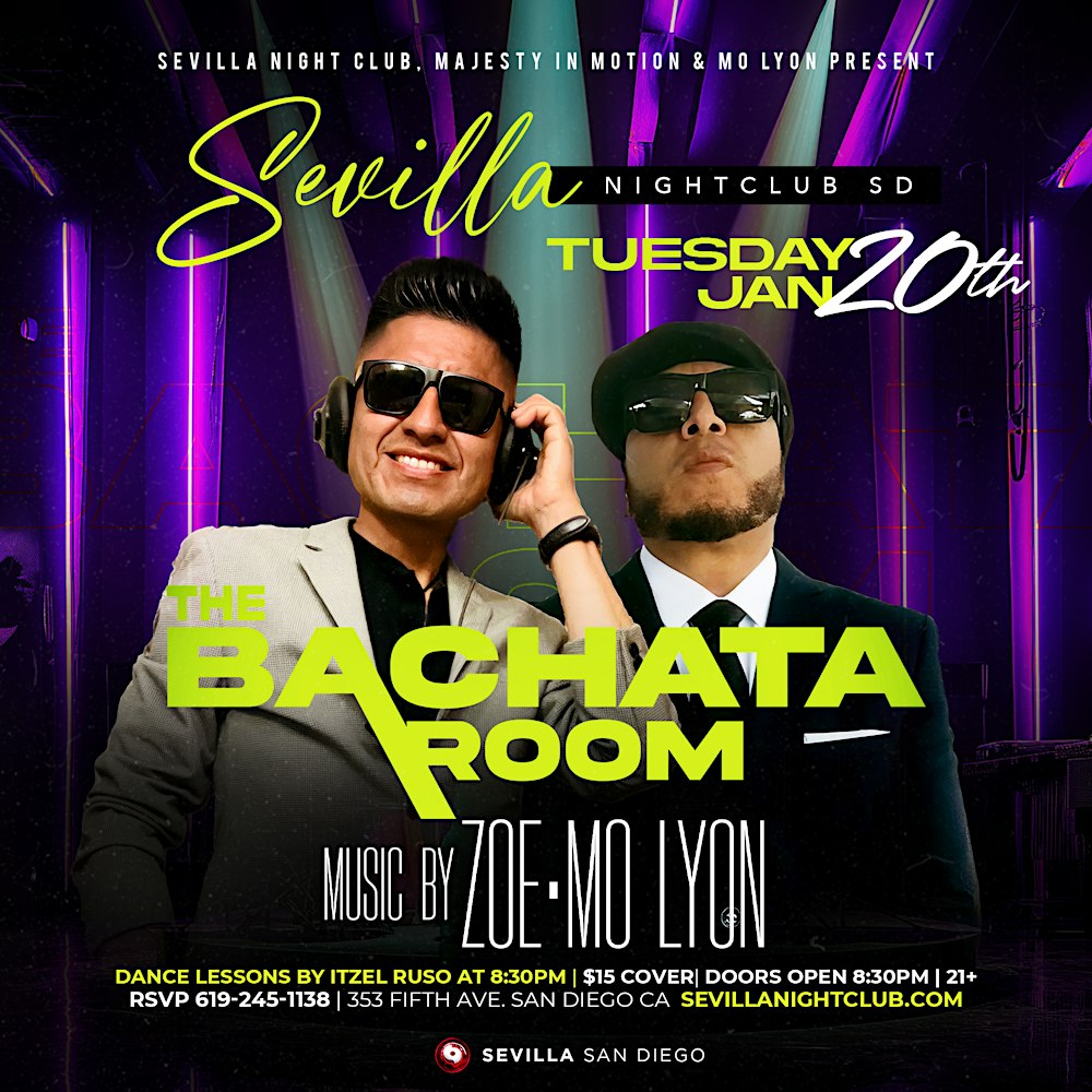 ✨ Bachata Room Tuesdays - Latin Dance at Sevilla San Diego