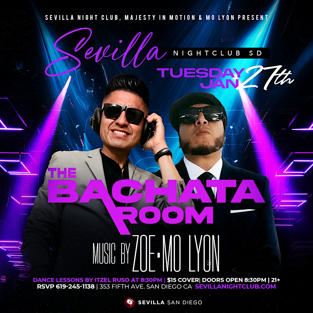 ✨ Bachata Room Tuesdays - Latin Dance at Sevilla San Diego