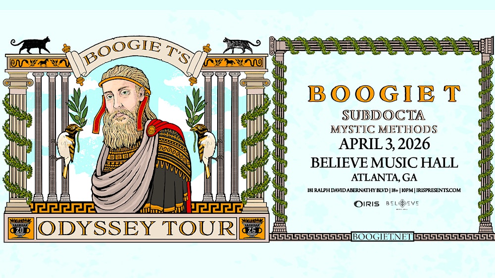 Iris Presents: Boogie T @ Believe Music Hall | Fri, Apr 3rd!