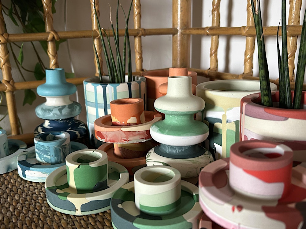 The Jesmonite Funky Décor Workshop with Objectify in Ossett, Wakefield