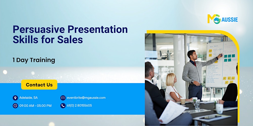 Persuasive Presentation Skills for Sales – 1 Day Training in Adelaide, SA