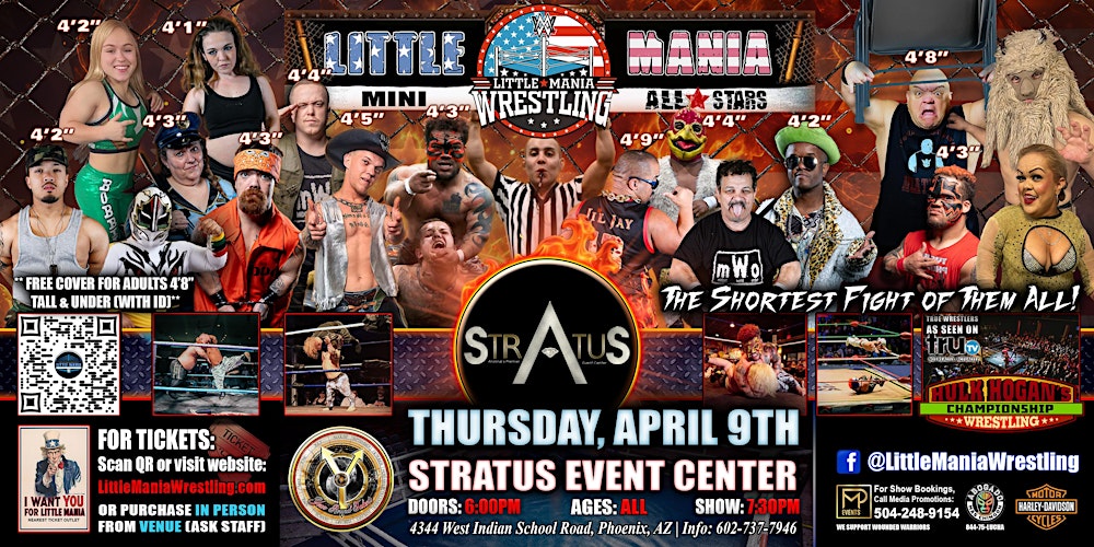 Phoenix, AZ - Little Mania Mini Wrestling @  Stratus Event Center
