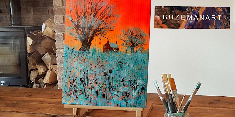 ‘At Winter Dusk’ Painting workshop @A Touch of Craft, Osset, Yorkshire