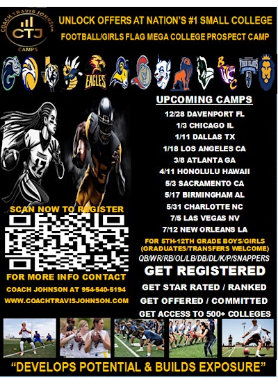 CHARLOTTE NC BOYS FOOTBALL/GIRLS FLAG MEGA COLLEGE PROSPECT CAMP JUNE 28TH