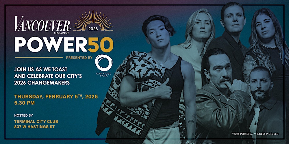 Vancouver Magazine Power 50 Awards 2026