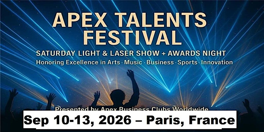 Saturday – The Apex Awards Gala Night in Paris, France