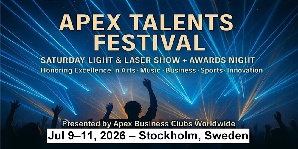 Saturday – The Apex Awards Gala Night in Stockholm, Sweden