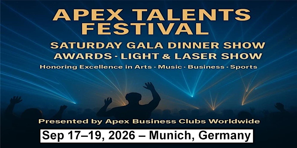Saturday – The Apex Awards Gala Night in Munich, Germany