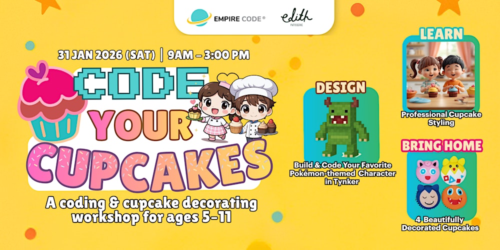 Activities for Kids: Tynker Coding & Pokémon-Themed Cupcake Design Workshop