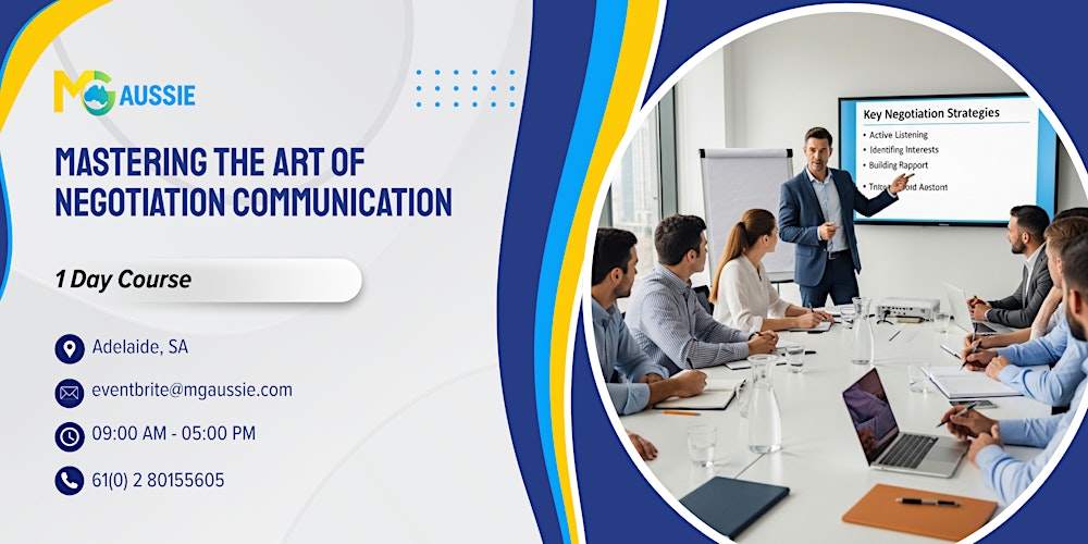 Mastering the Art of Negotiation Communication – 1 Day Course in Adelaide