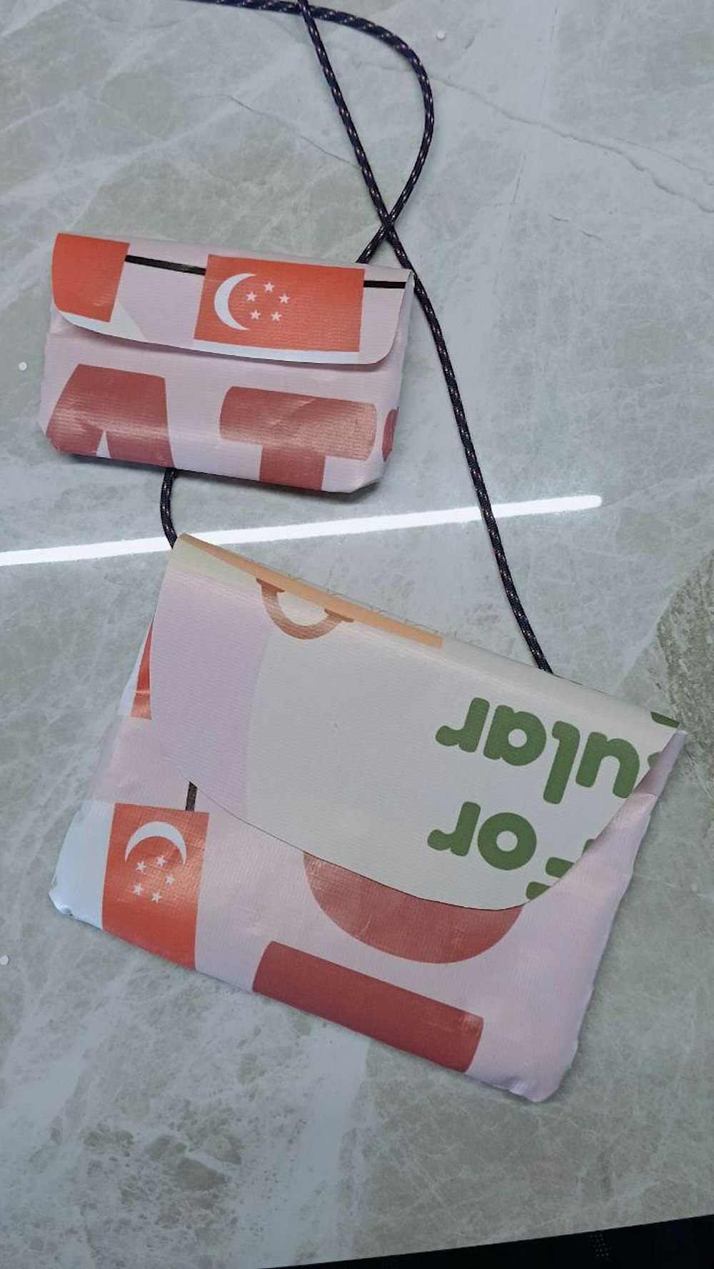 Upcycled PVC Banner Sling Bag