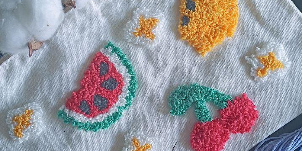 Punch Needle Pouch / Cup Holder