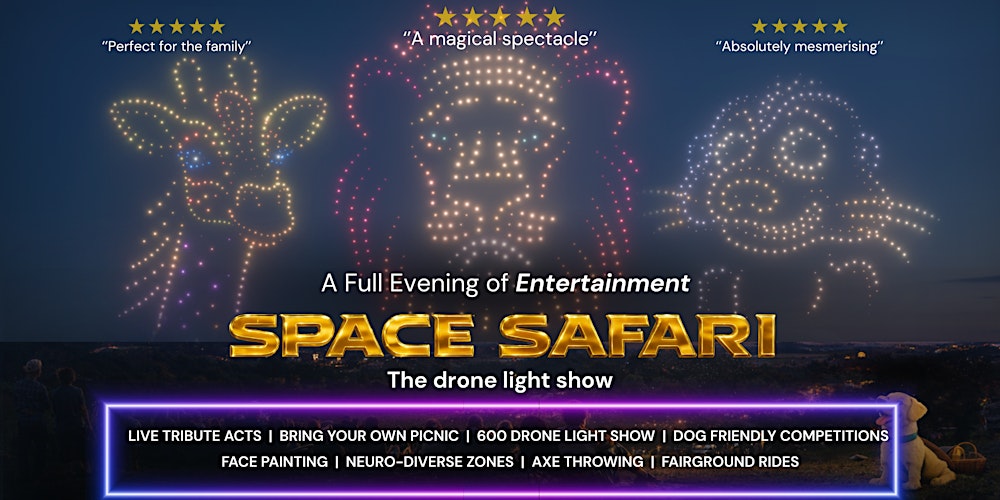 Space Safari Drone Light Show - Somerset
