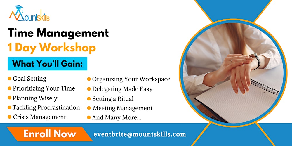 Time Management 1 Day Workshop in Mesquite, TX