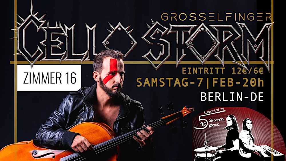CELLO STORM in Zimmer 16 | Live-Konzert Klassik/Rock Fusion