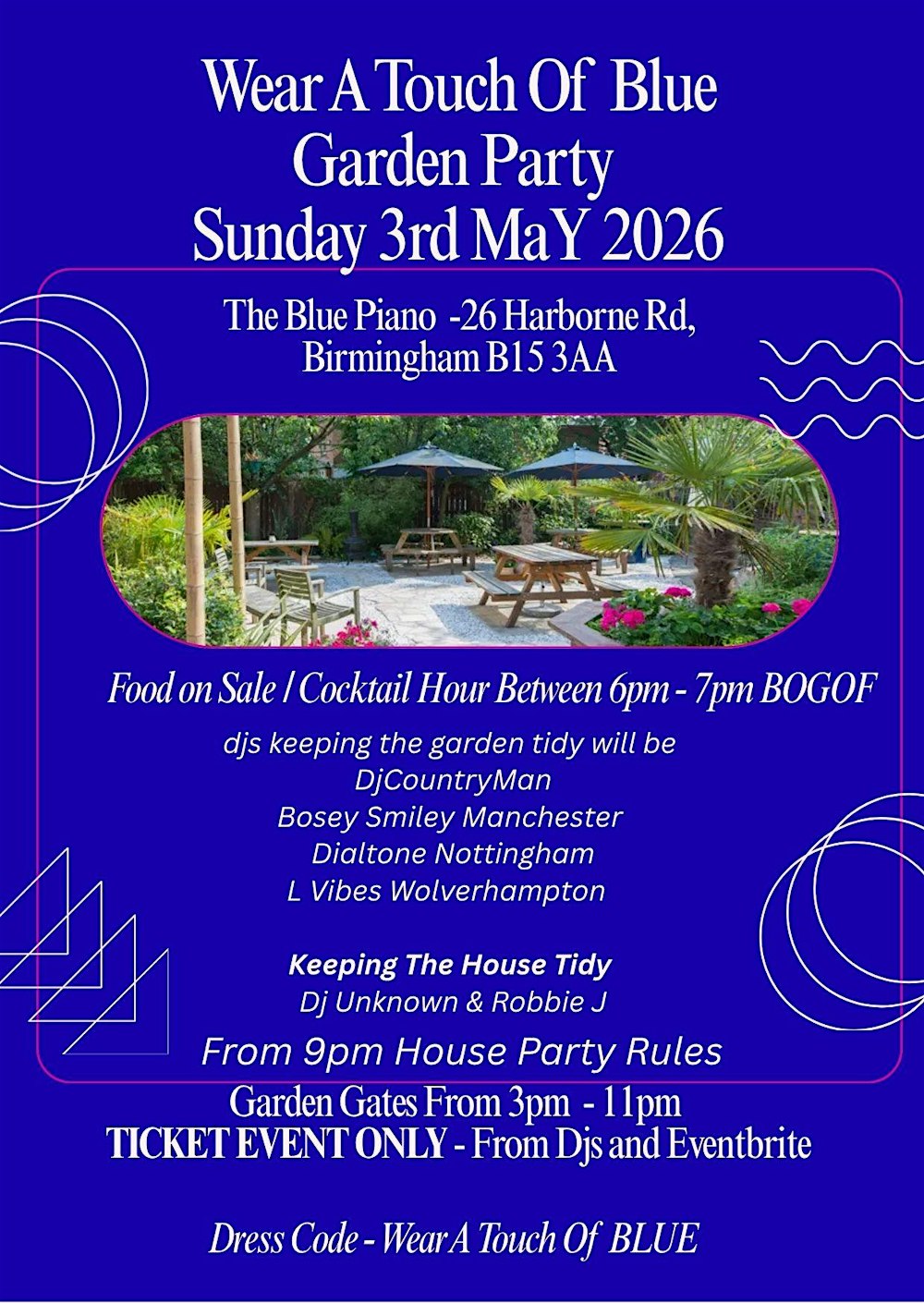 A Touch Of Blue Garden Party