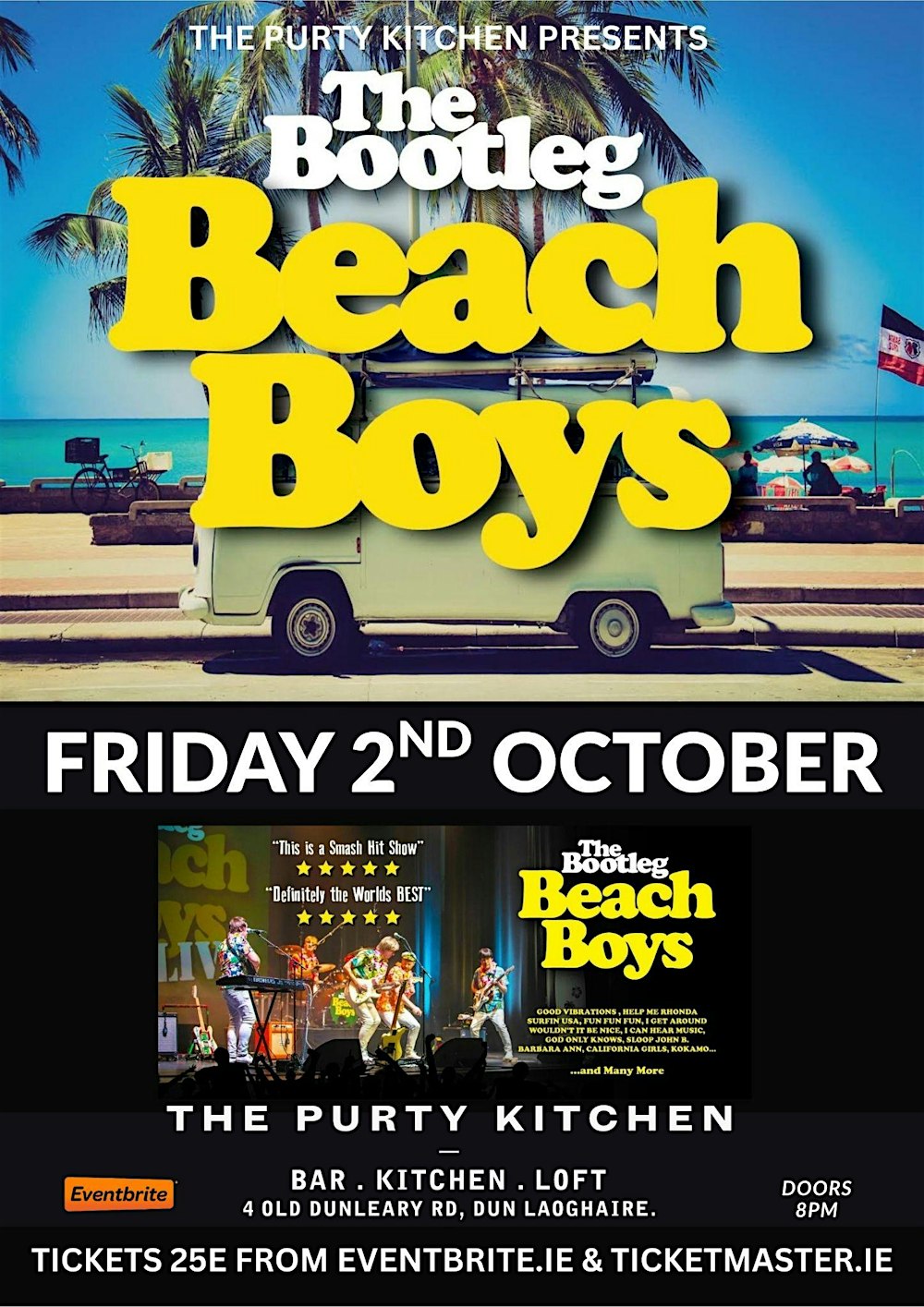 The Bootleg Beach Boys - Live at The Purty Kitchen Dún Laoghaire
