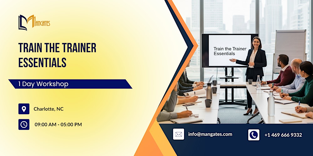 Train the Trainer Essentials: 1 Day Workshop in Charlotte, NC