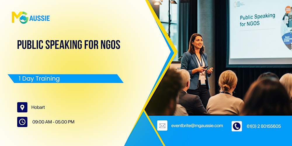 Public Speaking for NGOs: 1 Day Training in Hobart