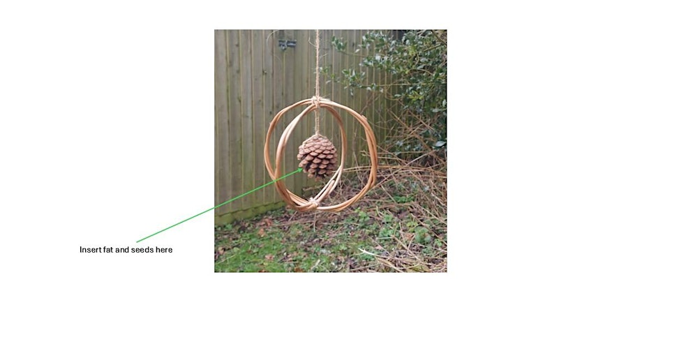 Natural bird feeder making at Kingsbury Water Park